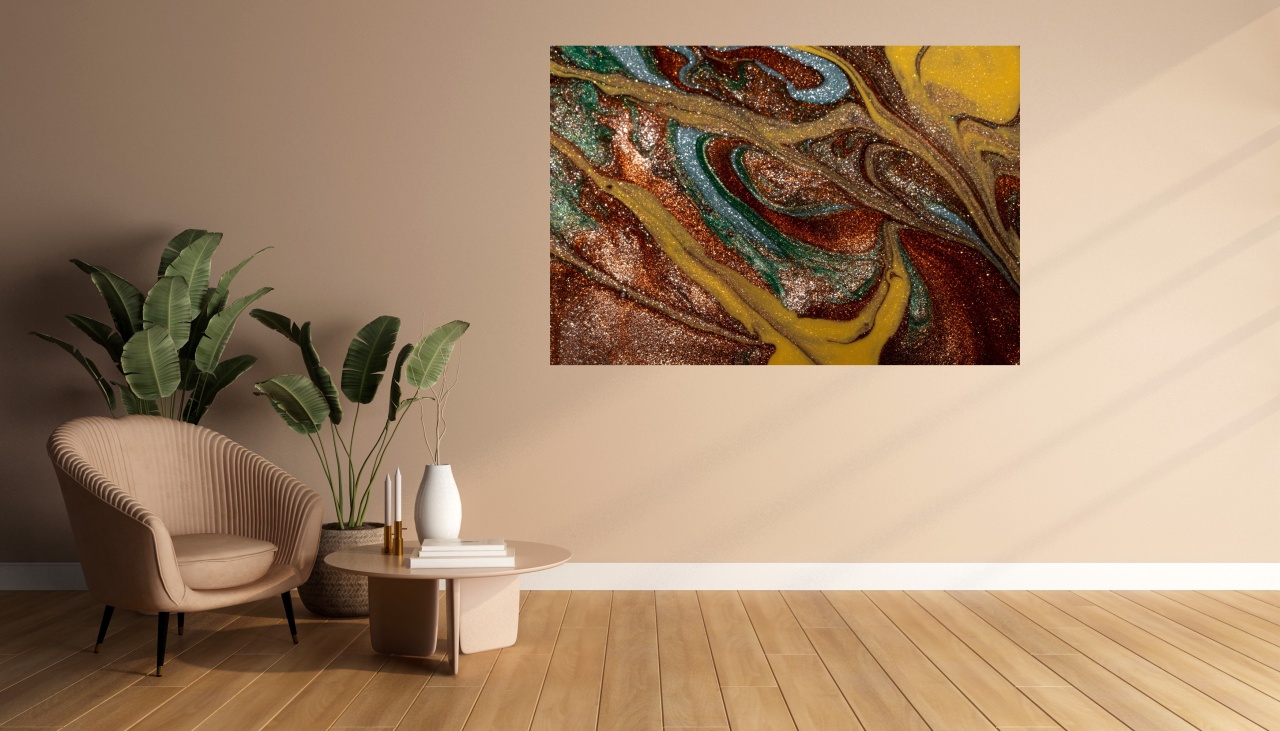 Tablou sticla abstract multicolor