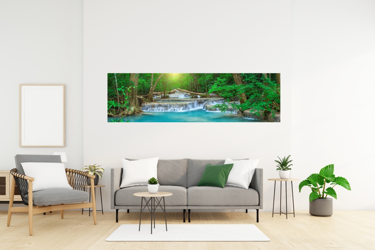 Tablou sticla cascada
