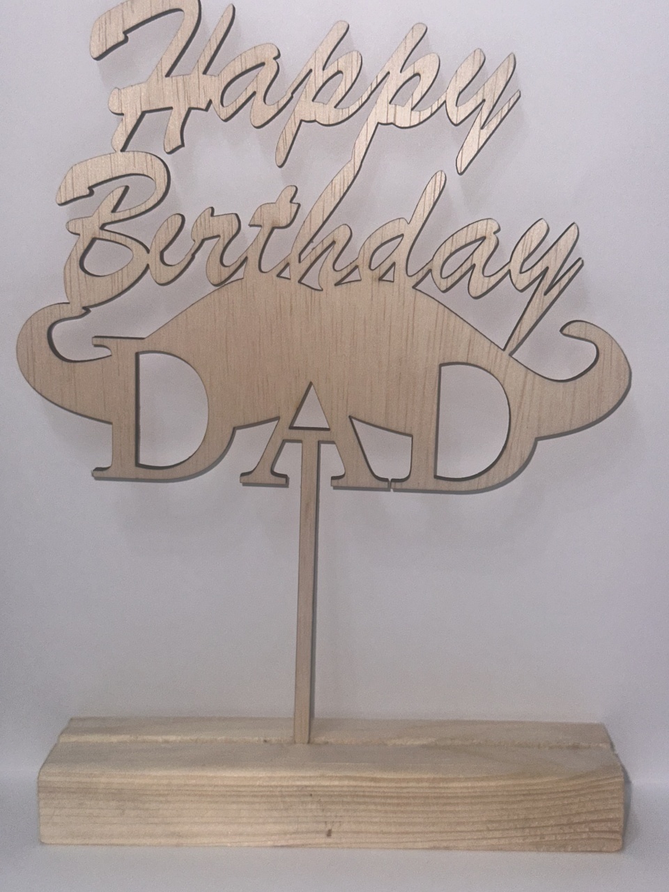 Topper din lemn Happy Birthday DAD - 1 | YEO