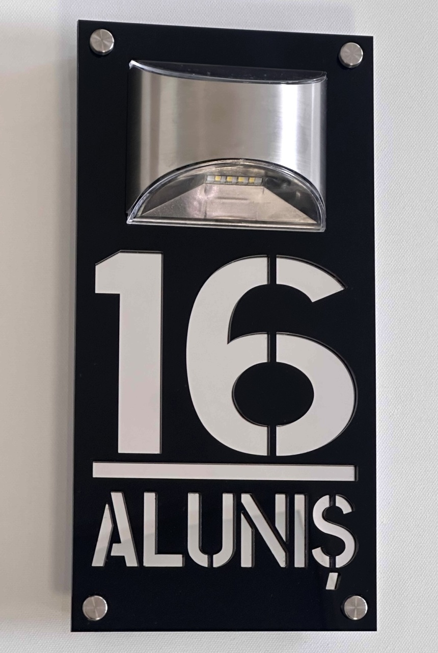 Număr casa iluminat