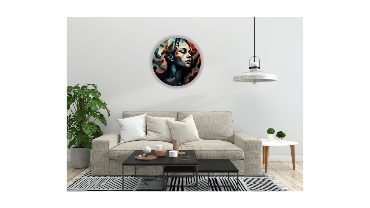 Tablou canvas rotund Portret - 1 | YEO