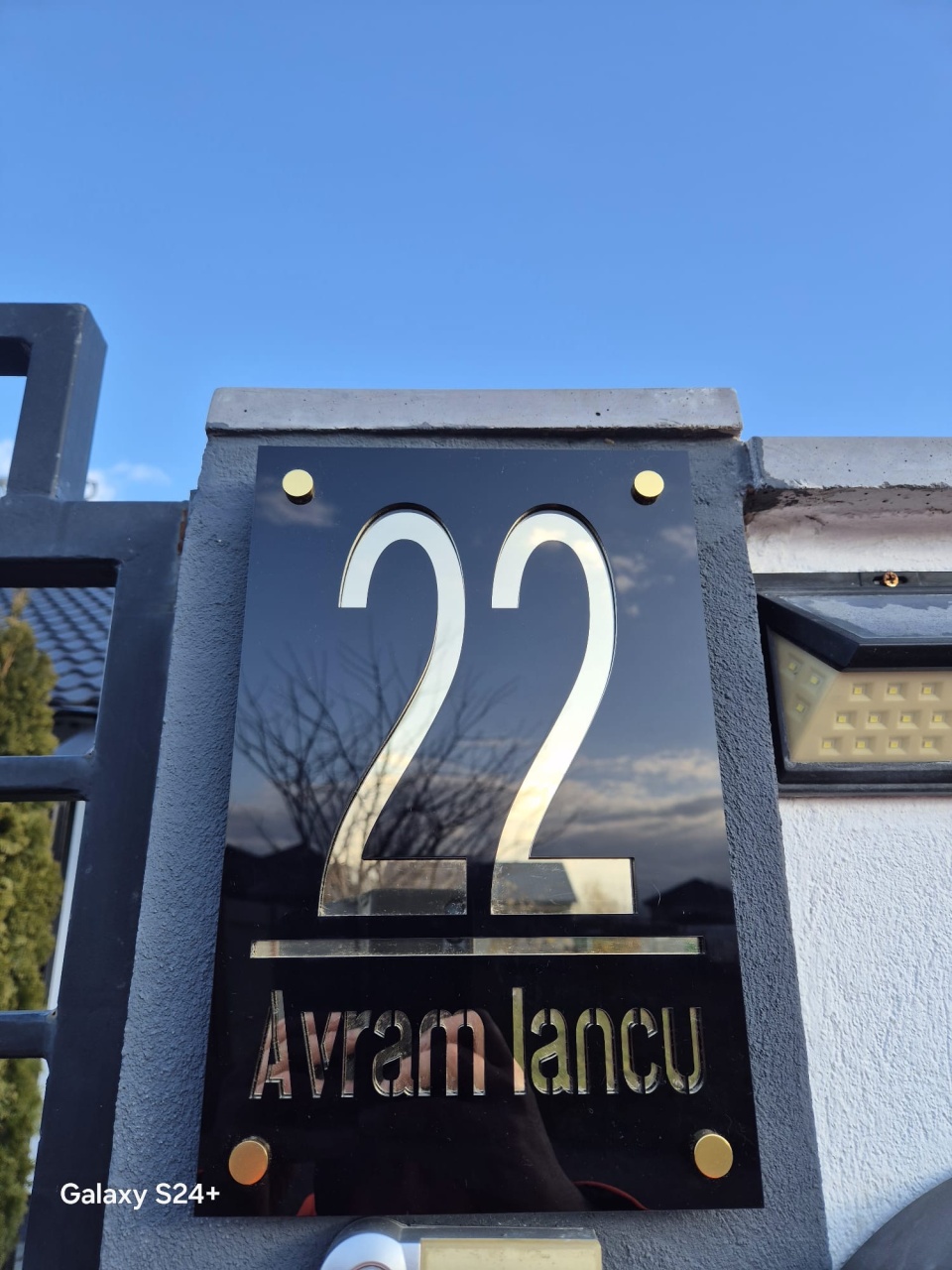 Număr casa elegant personalizat - 1 | YEO