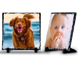 Placă decorativă din piatră naturală (ardezie) personalizabilă