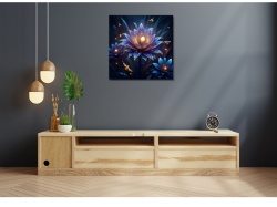Tablou canvas Floare albastra - Img 2