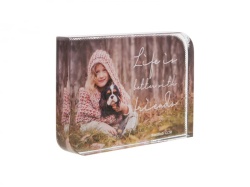 Cristal foto personalizat cu poză – cadou elegant și deosebit