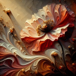 Tablou canvas Floare 3D