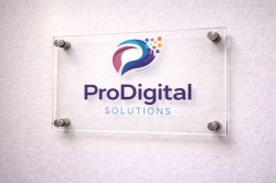 Plăcuță firmă din plexiglas – personalizată cu logo și text - Img 2