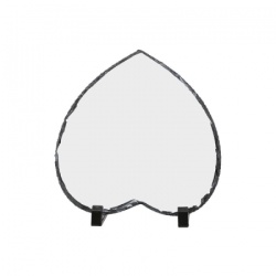 Placă decorativă din piatră naturală (ardezie) personalizabilă inima - Img 4