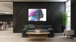 Tablou sticla Portret abstract