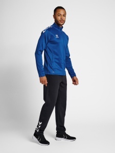 Bluza trening hummel Core XK Poly cu fermoar - unisex, albastru 211481-7045 - Img 5