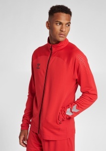 Bluza trening hummel Lead Poly cu fermoar - barbati, rosu - Img 7