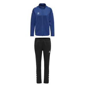 Trening hummel Core XK Poly cu fermoar - femei, albastru-negru, 212653-212656