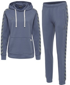 Trening hummel Move Classic cu hanorac - femei, gri-bleu