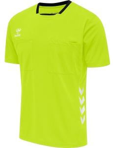 Tricou hummel Chevron - arbitru, verde-neon, 213748