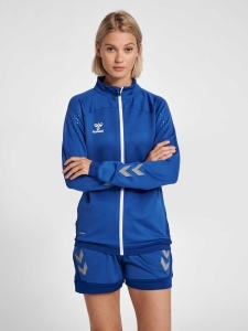 Bluza trening hummel Lead Poly cu fermoar - femei, albastru - Img 5