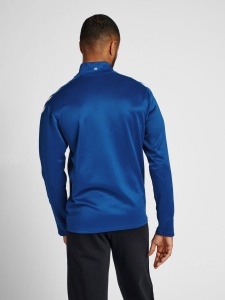 Bluza trening hummel Core XK Poly cu fermoar - unisex, albastru 211481-7045 - Img 6