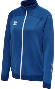 Bluza trening hummel Lead Poly cu fermoar - femei, albastru