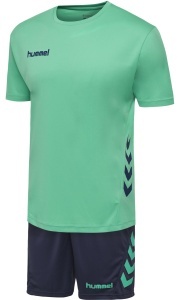 Echipament joc hummel Promo SET DUO - adulti, turcoaz-bleumarin