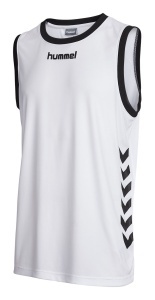 Maiou de joc baschet hummel Core - copii, alb