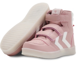 Pantofi sport cu leduri hummel Stadil Flash - copii, roz - Img 6