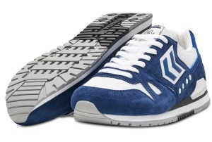 Pantofi sport hummel Marathona Suede Retro Trainer - adulti, albastru - Img 3