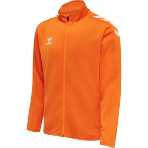 Bluza trening hummel Core XK Poly cu fermoar - unisex, orange 211481-5190