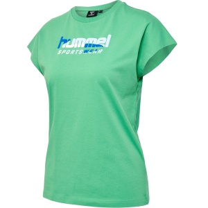 Tricou hummel Jasira- femei, verde 219282-6109 - Img 2