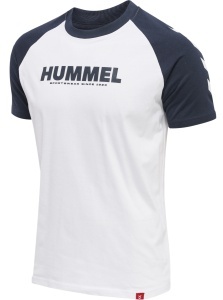 Tricou hummel Legacy Blocked - unisex, alb