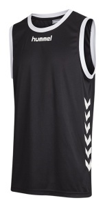 Maiou de joc baschet hummel Core - copii, negru