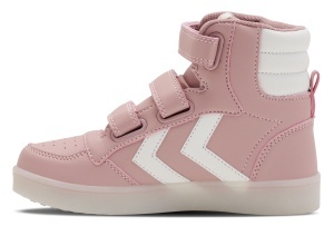 Pantofi sport cu leduri hummel Stadil Flash - copii, roz - Img 4
