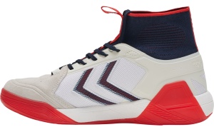Pantofi sport hummel Algiz MID, alb-rosu-bleumarin - Img 3