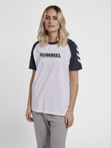 Tricou hummel Legacy Blocked - unisex, alb - Img 3