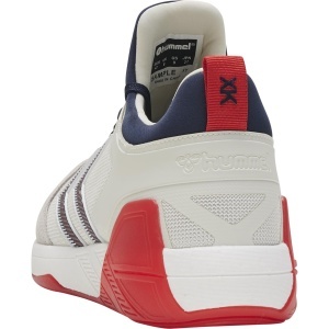 Pantofi sport hummel Algiz, alb-rosu-bleumarin - Img 3