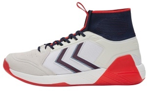 Pantofi sport hummel Algiz MID, alb-rosu-bleumarin