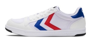 Pantofi sport hummel Stadil Light Canvas, alb-albastru-rosu