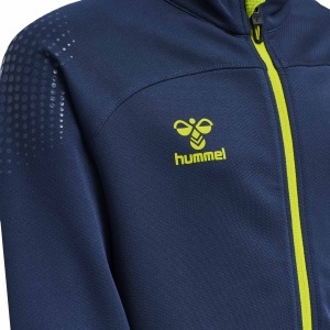 Trening hummel Lead Poly - copii, albastru-lime - Img 3