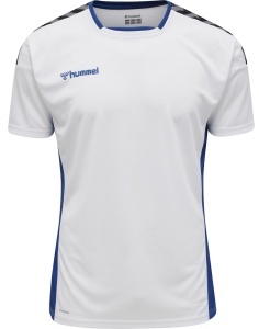 Tricou de joc hummel Authentic Poly - barbati, alb-albastru - Img 7