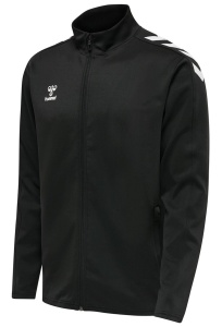 Bluza trening hummel Core XK Poly cu fermoar - unisex, negru 211481-2001