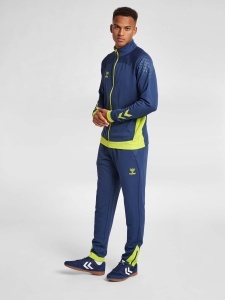 Pantaloni trening hummel Lead Poly - barbati, albastru-verde - Img 11