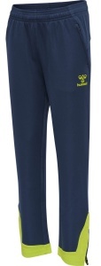 Pantaloni trening hummel Lead Poly - copii, albastru-verde