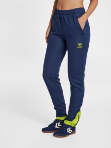 Pantaloni trening hummel Lead Poly - femei, albastru-verde - Img 4