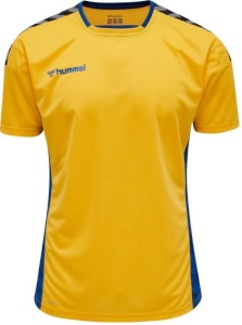 Tricou de joc hummel Authentic Poly - barbati, galben-albastru - Img 8