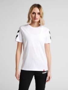 Tricou hummel Legacy Chevron - unisex, alb - Img 3