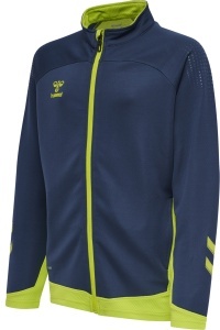 Bluza hummel Lead Poly - copii, albastru-verde