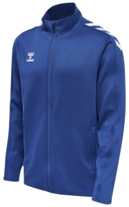 Bluza trening hummel Core XK Poly cu fermoar - unisex, albastru 211481-7045