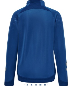 Bluza trening hummel Lead Poly cu fermoar - femei, albastru - Img 2