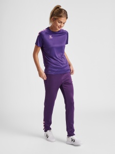 Pantaloni trening hummel Core XK Poly - femei, mov-roz , 212656-3443 - Img 2