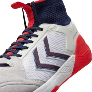 Pantofi sport hummel Algiz MID, alb-rosu-bleumarin - Img 4