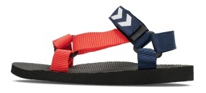 Sandale sport hummel Strap, bleumarin-portocaliu