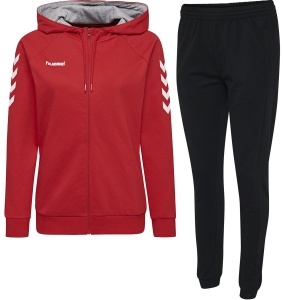 Trening hummel GO cu fermoar - dama, rosu
